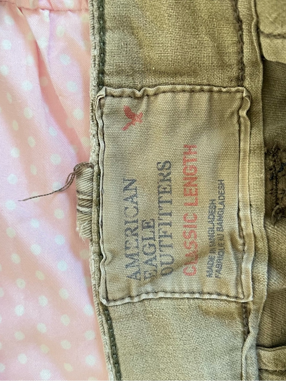 American Eagle Outfitters Khaki Cargo Shorts - Brown/Tan - Picture 4 of 4
